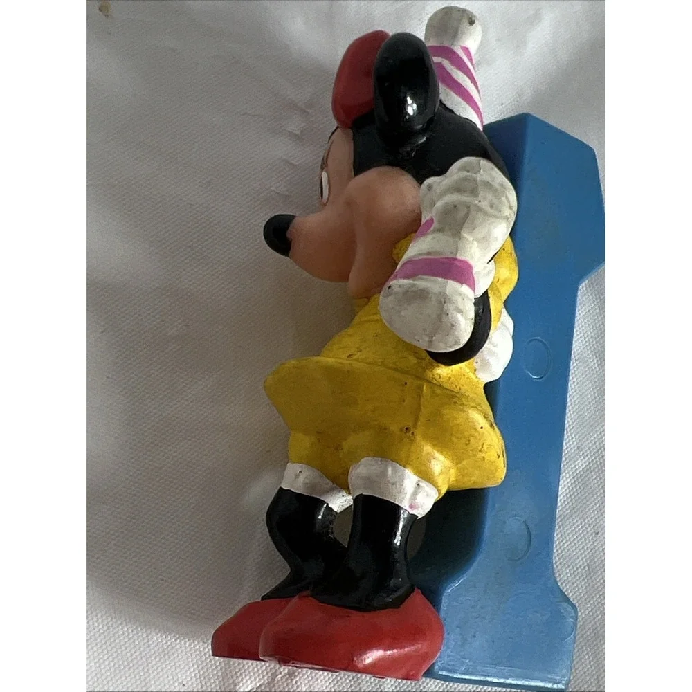 Vintage 1980's Disney Minnie Mouse‎ 1st Birthday No. 1 cake topper PVC Figure 2